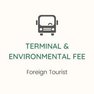 Government Fees for Foreign Tourist