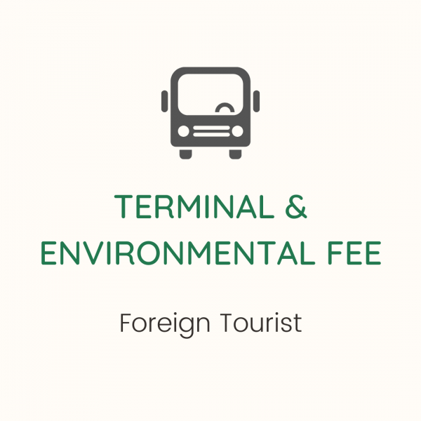 Government Fees for Foreign Tourist